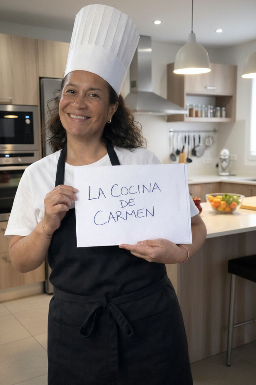 Carmen cocinando en tu hogar